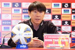 Không tự ti vào thứ hạng FIFA, HLV Shin Tae Yong muốn Indonesia giành 4 điểm ở bảng D