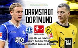 Nhận định Darmstadt vs Dortmund (00h30 ngày 14/1): Bắt nạt đội bét bảng