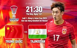 Nhận định Trung Quốc vs Tajikistan (21h30 ngày 13/1): Liệu có bất ngờ?