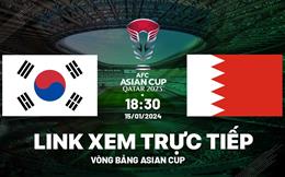 Trực tiếp VTV5 Hàn Quốc vs Bahrain link xem Asian Cup 15/1/2024