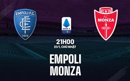 Nhận định bóng đá Empoli vs Monza 21h00 ngày 21/1 (Serie A 2023/24)