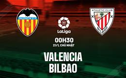 Nhận định bóng đá Valencia vs Bilbao 0h30 ngày 21/1 (La Liga 2023/24)