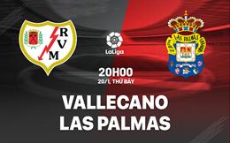 Nhận định Vallecano vs Las Palmas 20h00 ngày 20/1 (La Liga 2023/24)