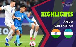 Highlights Ấn Độ - Uzbekistan | Đẳng cấp quá chênh lệch | Bảng B Asian Cup 2023