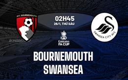 Nhận định Bournemouth vs Swansea (02h45 ngày 26/1): Vé đi tiếp cho chủ nhà