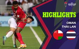 Highlights Oman - Thái Lan | Một trận đấu "thiếu muối" | Bảng F Asian Cup 2023