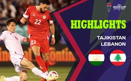 Video Tajikistan vs Lebanon (Bảng A Asian Cup 2023): Nỗ lực được đền đáp