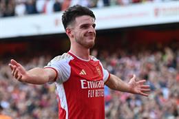 HLV Arteta thở phào với chấn thương của Declan Rice