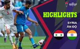 Highlights Syria - Ấn Độ | Vé 1/8 cho đại diện Tây Á | Bảng B Asian Cup 2023