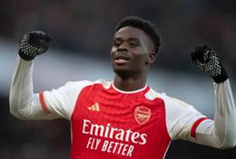 Lộ mức lương của Bukayo Saka tại Arsenal