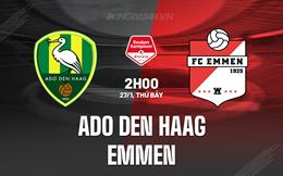 Nhận định ADO Den Haag vs Emmen 2h00 ngày 27/1 (Hạng 2 Hà Lan 2023/24)