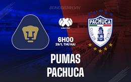 Nhận định bóng đá Pumas vs Pachuca 6h15 ngày 29/1 (VĐQG Mexico 2023/24)