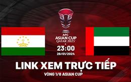 Trực tiếp Tajikistan vs UAE link xem VTV5 Asian Cup 28/1/2024