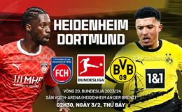 Nhận định Heidenheim vs Dortmund (02h30 ngày 3/2): Chờ mưa bàn thắng