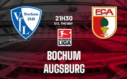 Nhận định bóng đá Bochum vs Augsburg 21h30 ngày 3/2 (Bundesliga 2023/24)