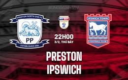 Nhận định Preston vs Ipswich 22h00 ngày 3/2 (Hạng Nhất Anh 2023/24)