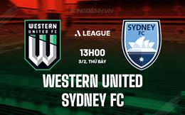 Nhận định Western United vs Sydney FC 13h00 ngày 3/2 (VĐQG Australia 2023/24)