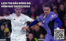 Lịch thi đấu bóng đá hôm nay 4/2/2024: Arsenal chạm trán Liverpool