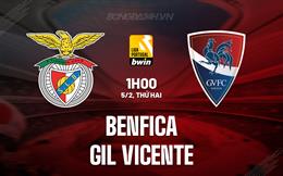 Nhận định Benfica vs Gil Vicente 1h00 ngày 5/2 (VĐQG Bồ Đào Nha 2023/24)