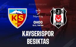Nhận định Kayserispor vs Besiktas 0h00 ngày 13/2 (VĐQG Thổ Nhĩ Kỳ 2023/24)