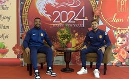 Bộ đôi ngoại binh Nam Định FC chia sẻ về mục tiêu trong năm 2024