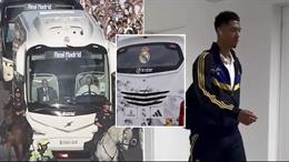 Xe buýt chở đội Real Madrid gặp sự cố trước trận đấu RB Leipzig