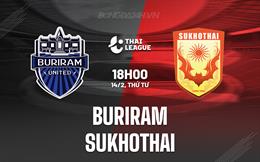 Nhận định Buriram vs Sukhothai 18h00 ngày 14/2 (VĐQG Thái Lan 2023/24)