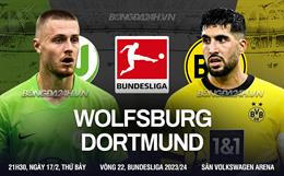 Nhận định bóng đá Wolfsburg vs Dortmund 21h30 ngày 17/2 (Bundesliga 2023/24)