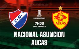 Nhận định Nacional Asuncion vs Aucas 7h30 ngày 16/2 (Copa Libertadores 2024)