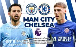 Nhận định Man City vs Chelsea (00h30 ngày 18/2): Đại chiến không cân sức