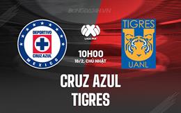 Nhận định Cruz Azul vs Tigres 10h00 ngày 18/2 (VĐQG Mexico 2023/24)