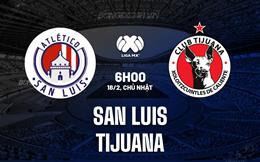 Nhận định San Luis vs Tijuana 6h00 ngày 18/2 (VĐQG Mexico 2023/24)