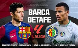 Nhận định Barca vs Getafe (22h15 ngày 24/2): Chờ nhà ĐKVĐ vượt khó