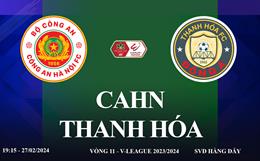CAHN vs Thanh Hóa link xem trực tiếp VTV5 V-League 27/2/2024