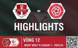 Video Hải Phòng vs TC Viettel (Vòng 12 V-League 2023/24)