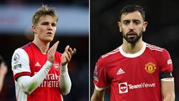 Martin Odegaard tốt hơn Bruno Fernandes trong vai trò đội trưởng