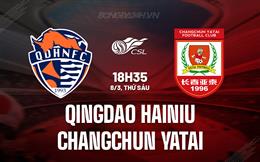 Nhận định Qingdao Hainiu vs Changchun Yatai 18h35 ngày 8/3 (VĐQG Trung Quốc 2024)