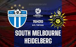 Nhận định South Melbourne vs Heidelberg 15h30 ngày 8/3 (VĐ bang Victoria 2024)