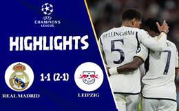 Video Real Madrid vs RB Leipzig: Nhọc nhằn vượt qua vòng 1/8