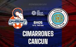 Nhận định Cimarrones vs Cancun 8h05 ngày 11/3 (Hạng 2 Mexico 2023/24)