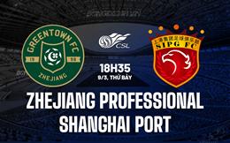 Nhận định Zhejiang Professional vs Shanghai Port 18h35 ngày 9/3 (VĐQG Trung Quốc 2024)