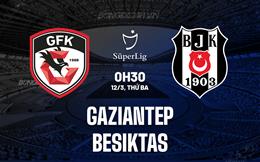 Nhận định Gaziantep vs Besiktas 0h30 ngày 12/3 (VĐQG Thổ Nhĩ Kỳ 2023/24)