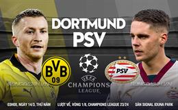 Nhận định Dortmund vs PSV (03h00 ngày 14/03): Vé đi tiếp cho chủ nhà