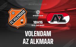 Nhận định Volendam vs AZ Alkmaar 18h15 ngày 17/3 (VĐQG Hà Lan 2023/24)