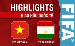 Video tổng hợp: U23 Việt Nam - U23 Tajikistan (Giao hữu 20/3/2024)