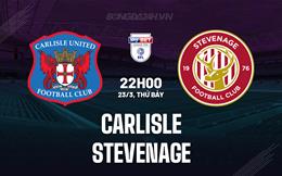 Nhận định Carlisle vs Stevenage 22h00 ngày 23/3 (Hạng 3 Anh 2023/24)