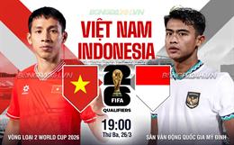 Quang Hải tiếp tục dự bị cả trận, Việt Nam thua trắng Indonesia tại Mỹ Đình