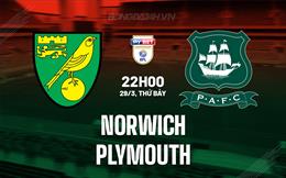 Nhận định Norwich vs Plymouth 22h00 ngày 29/3 (Hạng Nhất Anh 2023/24)