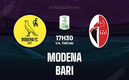 Nhận định bóng đá Modena vs Bari 17h30 ngày 1/4 (Hạng 2 Italia 2023/24)