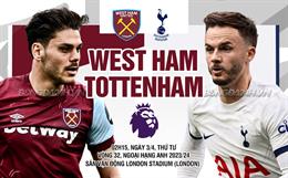 Nhận định West Ham vs Tottenham (02h15 ngày 03/04): Không dễ cho Spurs